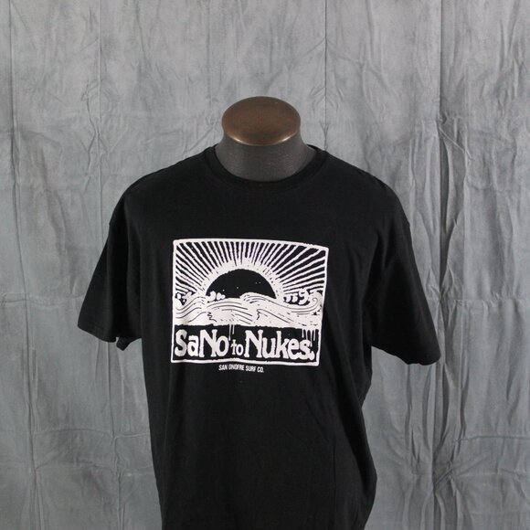 Surf Company Shirt - Sano No Nukes San Onofre Surf Co - Men's Extra-Large - Picture 3 of 7